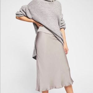 Free People Silk Skirt